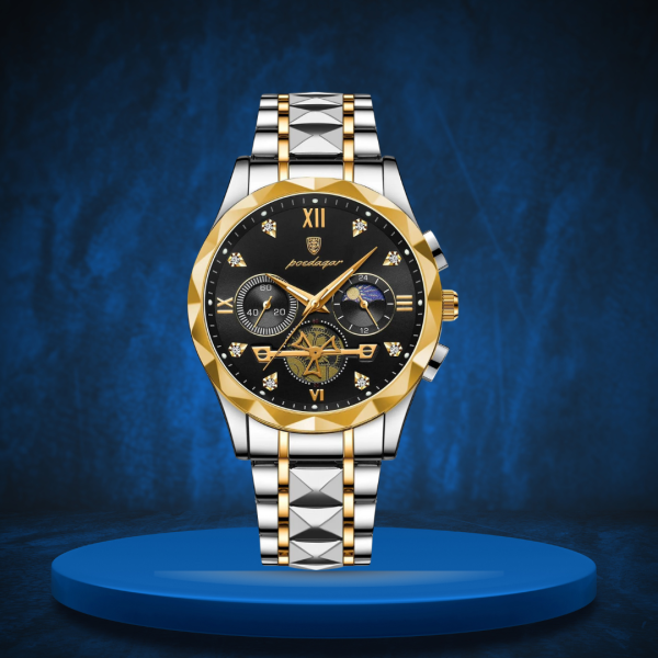 POEDAGAR 996 Watch - Gold Black