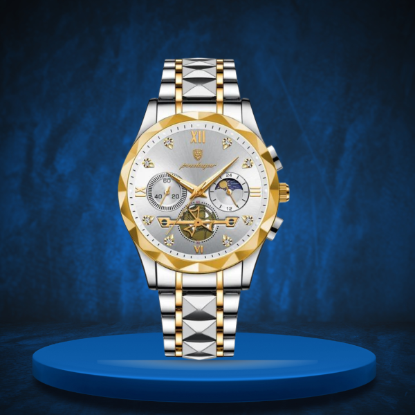 POEDAGAR 996 Watch - Gold White