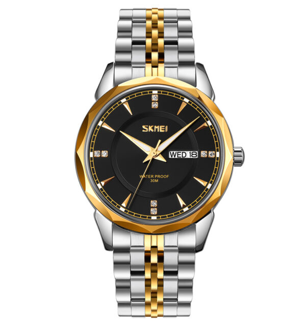 SKMEI 9268 Quartz Watch - Gold Black