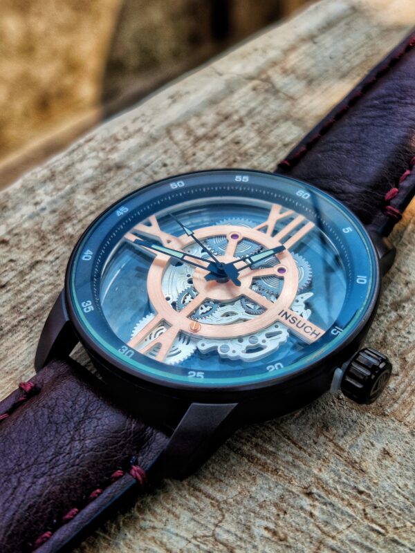 INSUCH Leather Watch - Dark Coffee