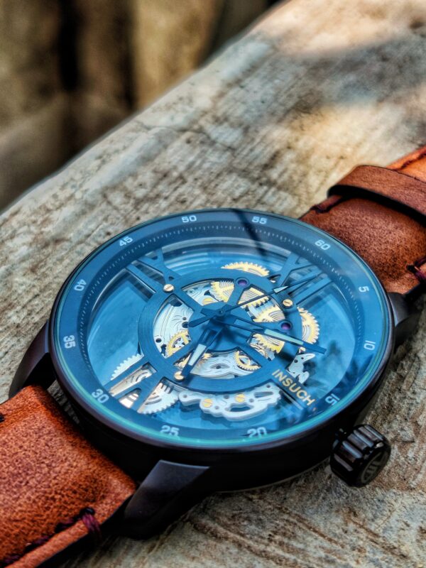 INSUCH Leather Watch - Chocolate Brown