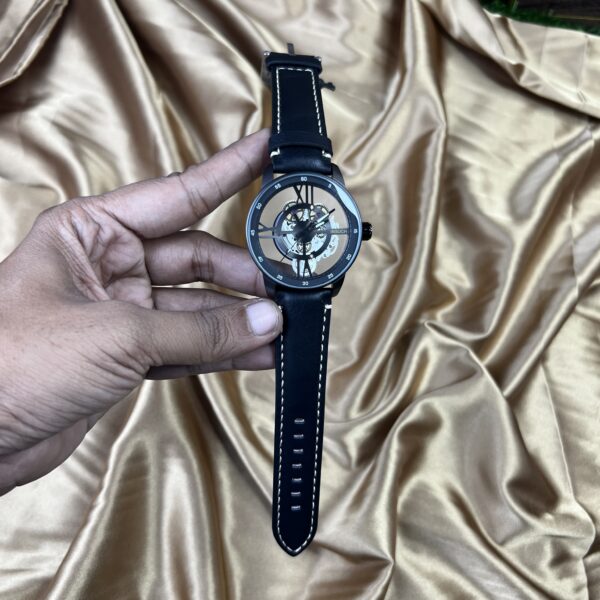 INSUCH Leather Watch - Cold Black - Image 4