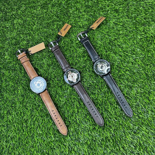 INSUCH Leather Watch - Chocolate Brown - Image 3
