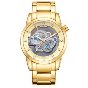 HOURSLY HY9111 Mens Quartz Watch - Full Gold