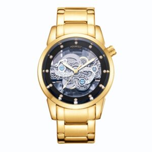 HOURSLY HY9111 Mens Quartz Watch - Gold Black