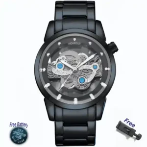 HOURSLY HY9111 Mens Quartz Watch - Full Black