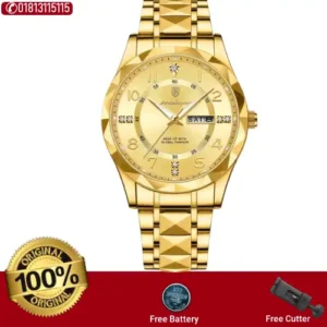 POEDAGAR 615 Watch (123 Version) - Full Gold