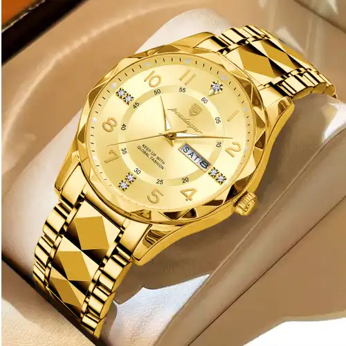 POEDAGAR 615 Watch (123 Version) - Full Gold - Image 2
