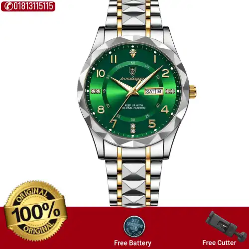 POEDAGAR 615 Watch (123 Version) - Gold Green