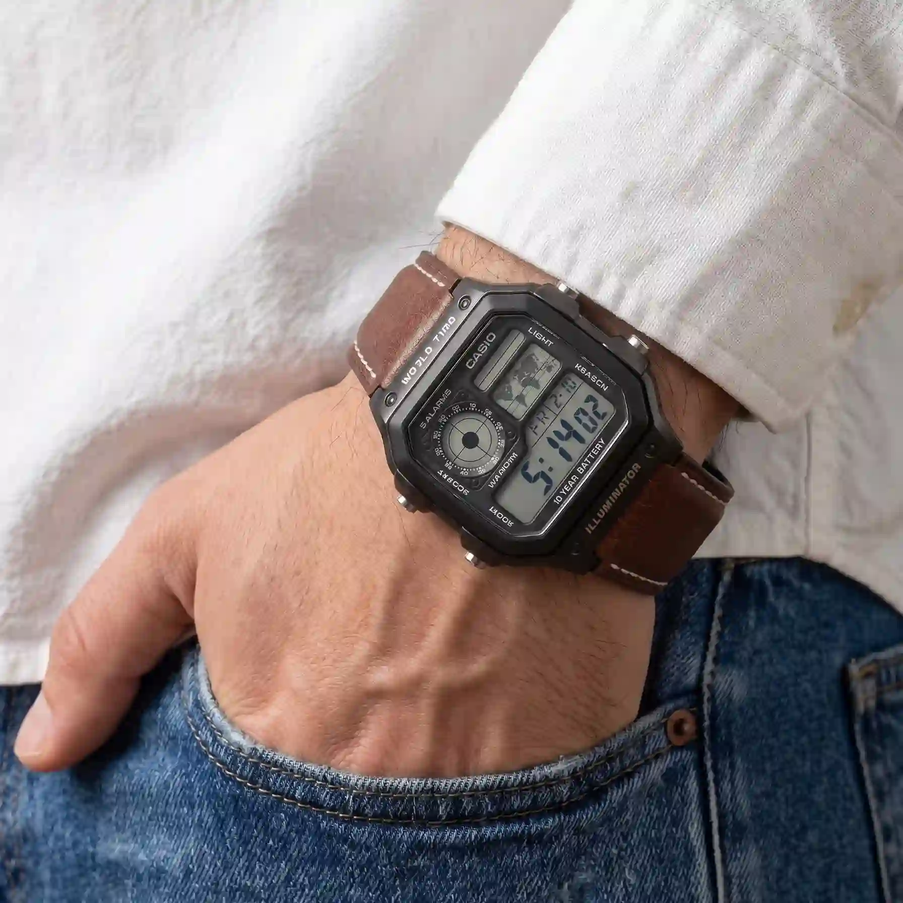 CASIO AE-1200WHL-5AV - Brown Black - Image 2