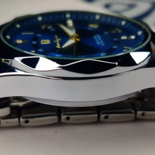 POEDAGAR 615 Watch (123 Version) - Gold Blue Silver Ring - Image 2