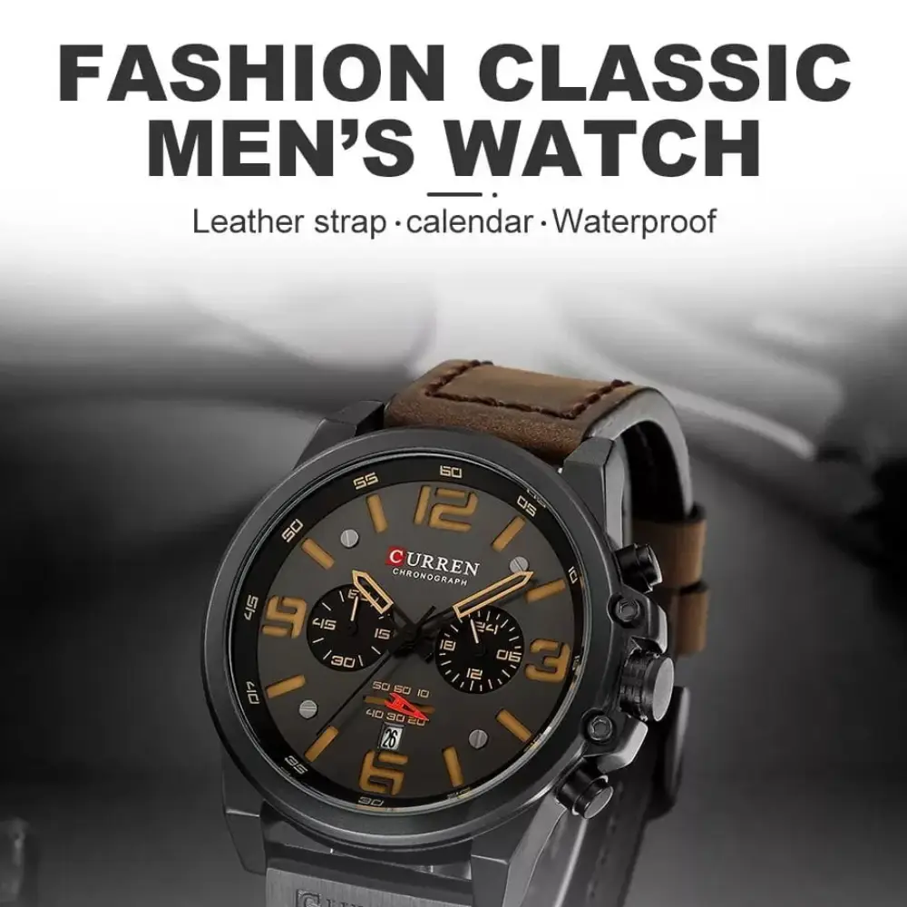 CURREN 8314 - Black Brown - Image 4