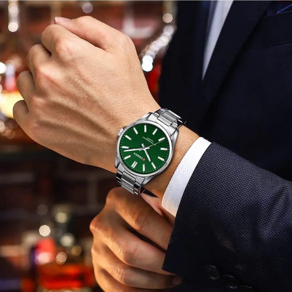 CURREN 9090G - Silver Green - Image 3